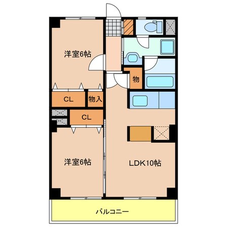 宇都宮グリーンハイツⅠの物件間取画像